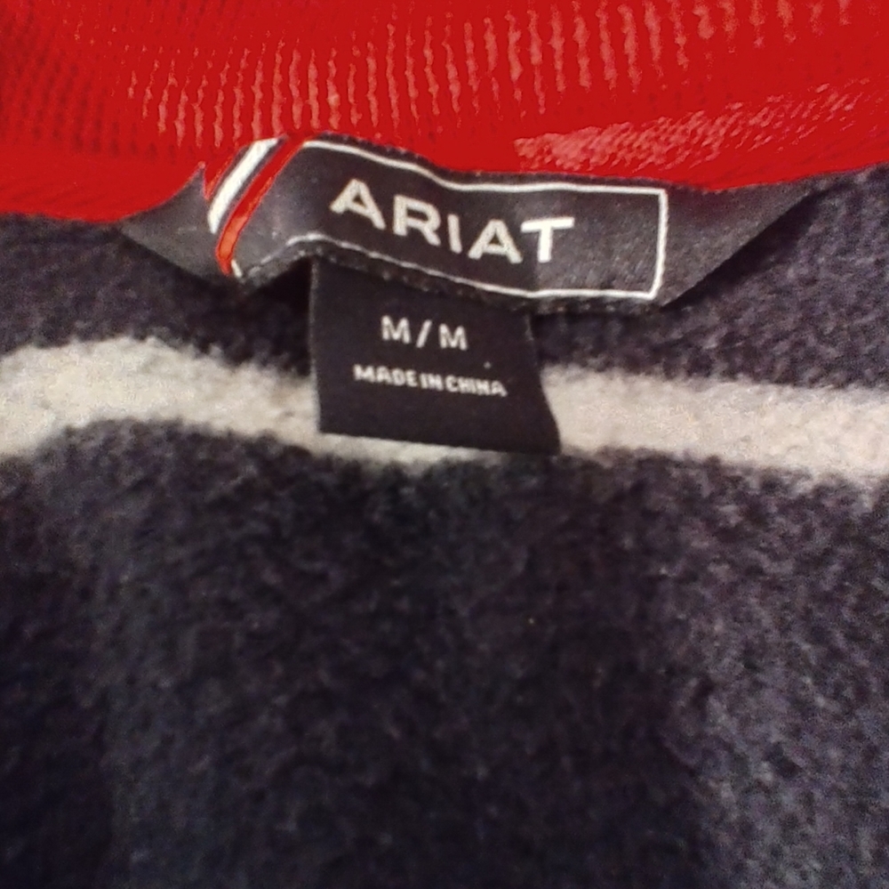 Ariat Lathrop Full Zip Striped Hooded Jacket M View 3